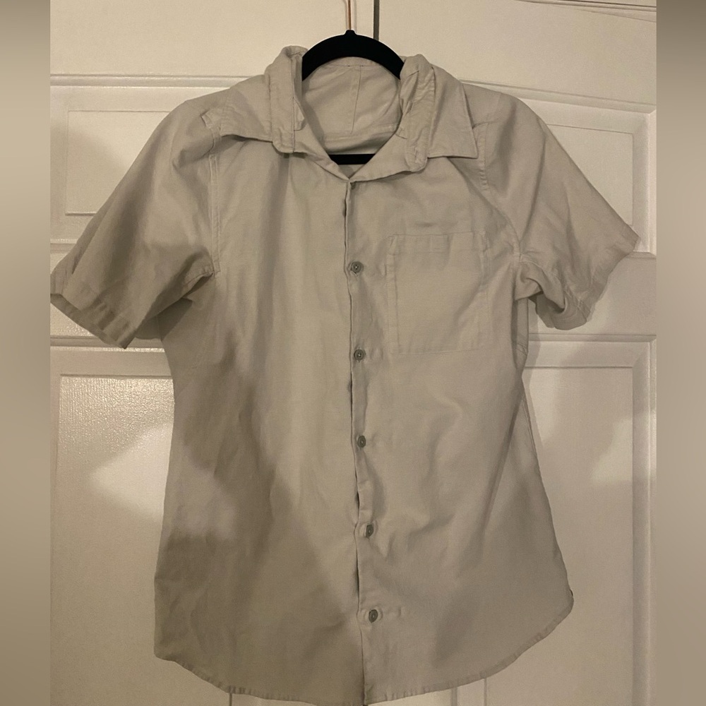 Classic grey men’s lululemon shirt sleeve Button-Up Shirt